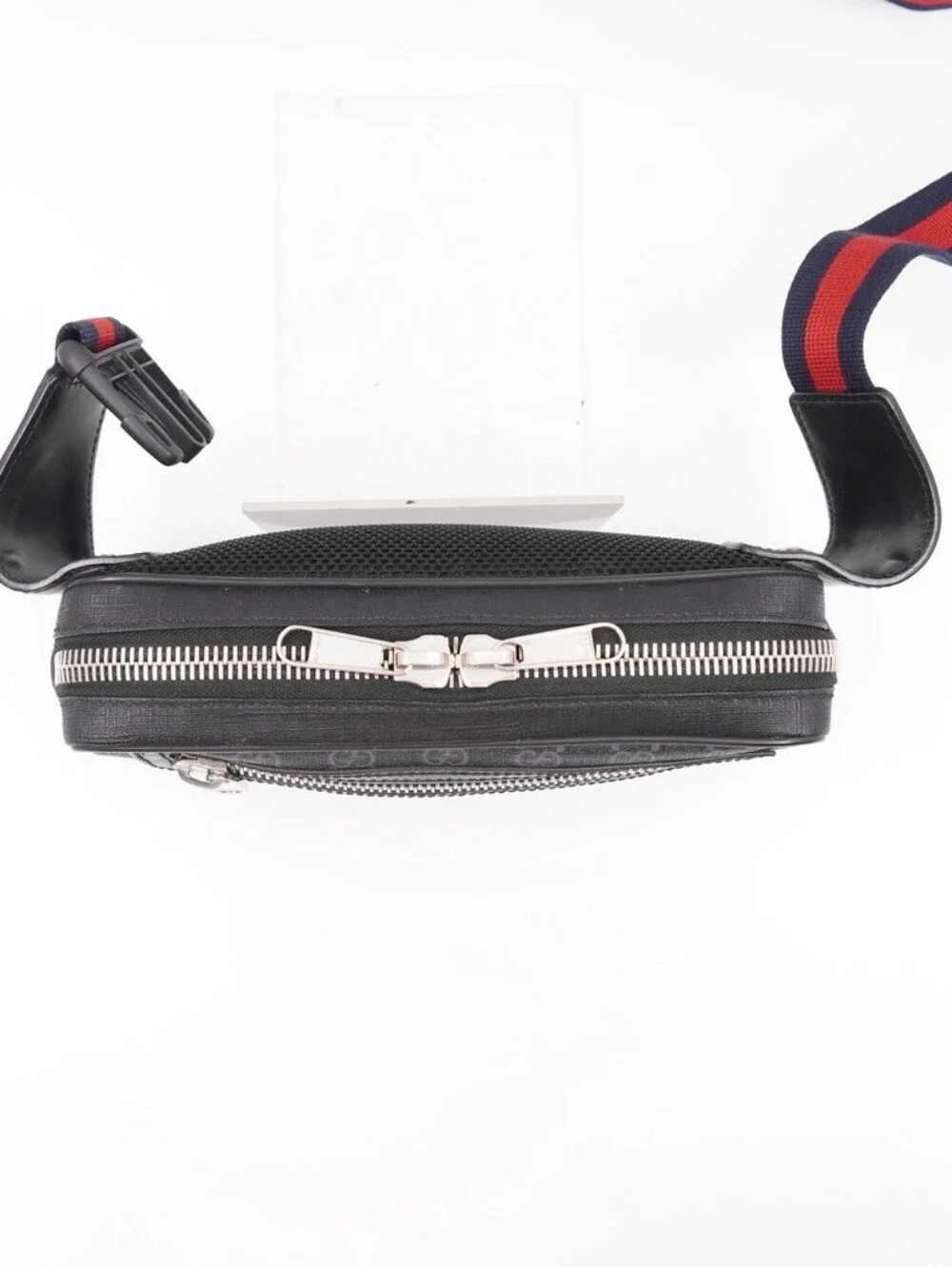 CN34 💟 GUCCI Soft GG Supreme Monogram Web Belt Bag